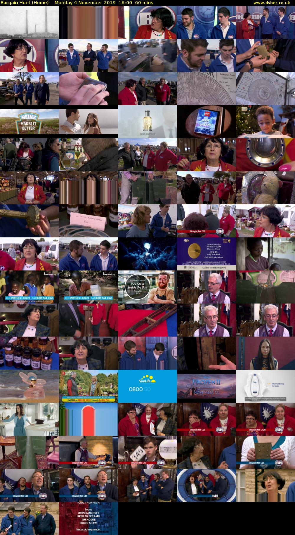 Bargain Hunt (Home) Monday 4 November 2019 16:00 - 17:00