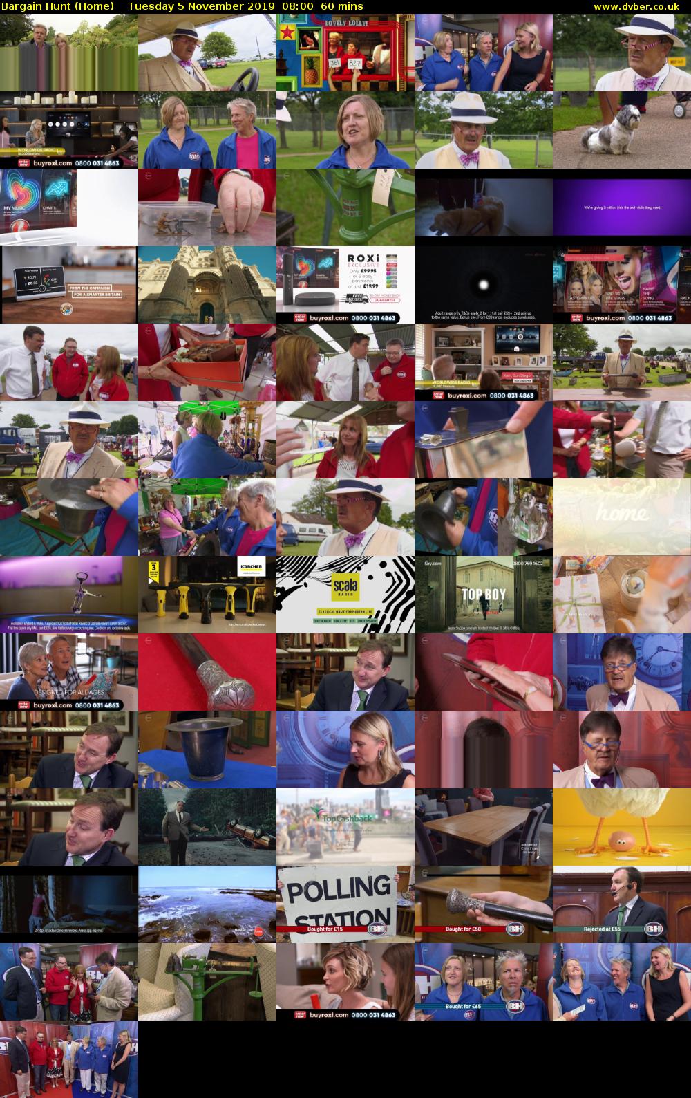 Bargain Hunt (Home) Tuesday 5 November 2019 08:00 - 09:00