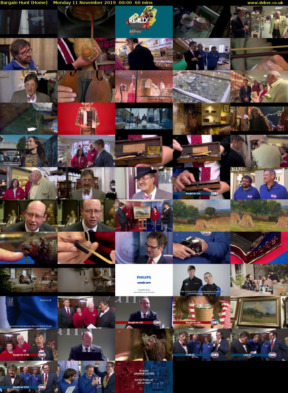 Bargain Hunt (Home) Monday 11 November 2019 00:00 - 01:00