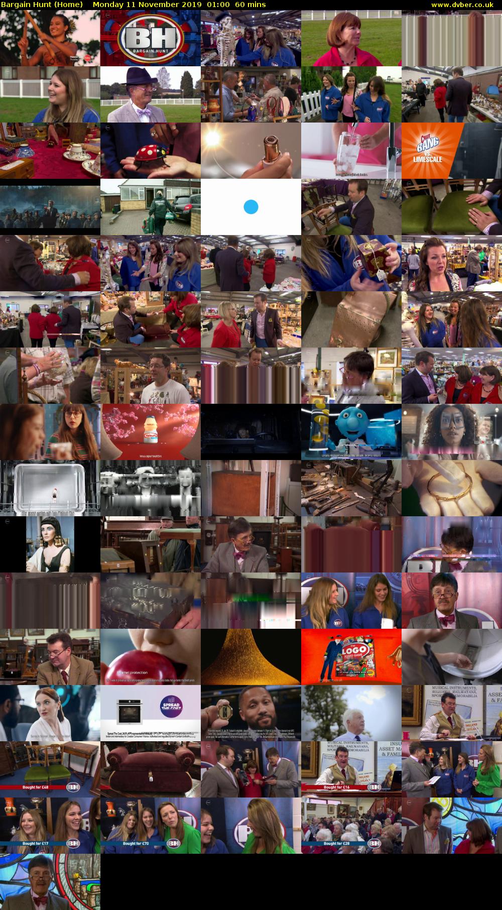 Bargain Hunt (Home) Monday 11 November 2019 01:00 - 02:00