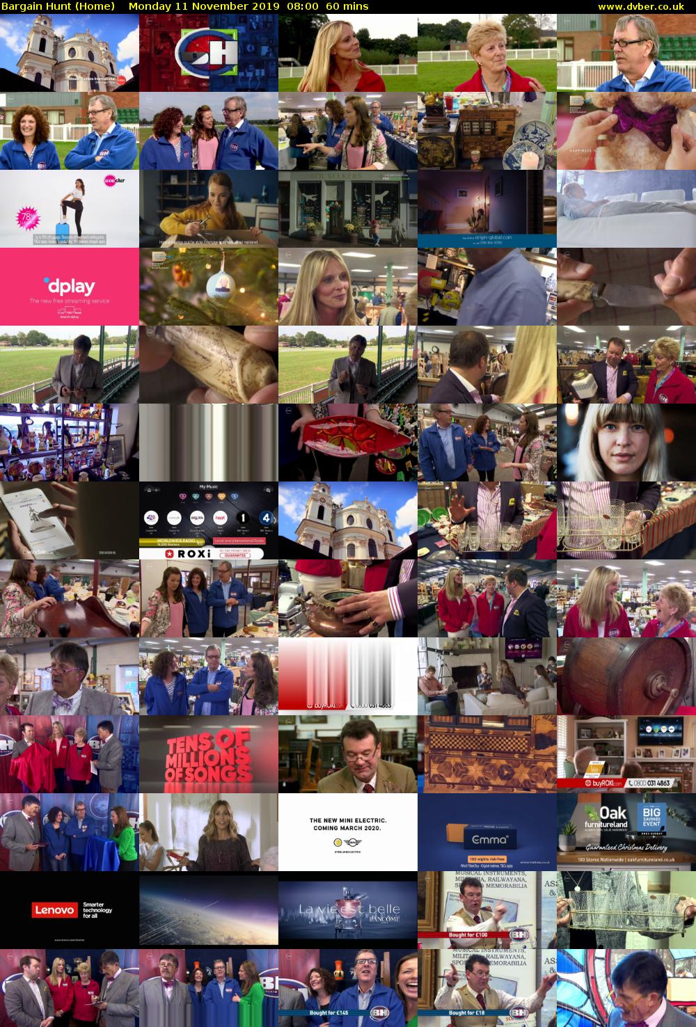 Bargain Hunt (Home) Monday 11 November 2019 08:00 - 09:00