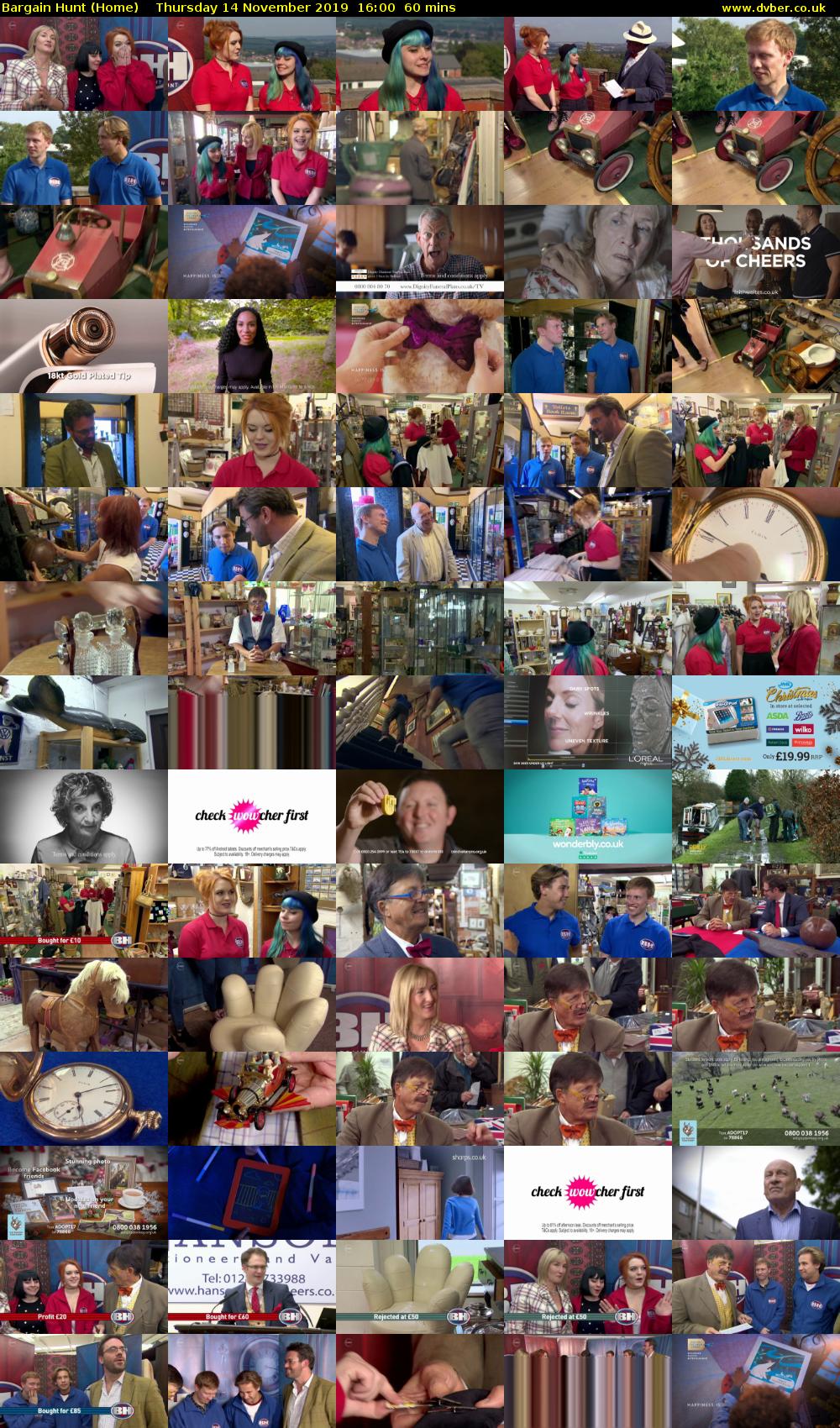 Bargain Hunt (Home) Thursday 14 November 2019 16:00 - 17:00