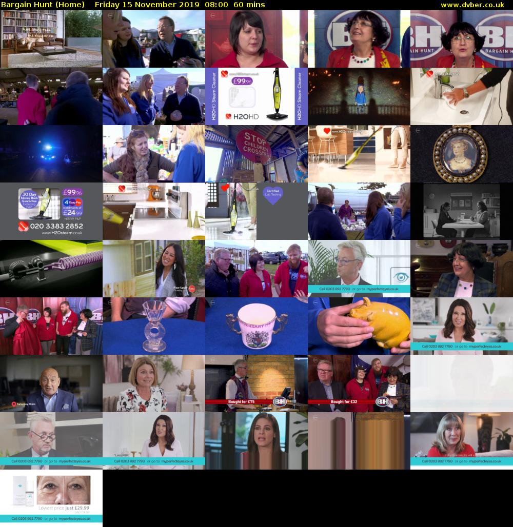 Bargain Hunt (Home) Friday 15 November 2019 08:00 - 09:00