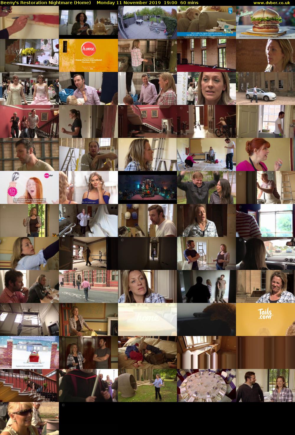 Beeny's Restoration Nightmare (Home) Monday 11 November 2019 19:00 - 20:00