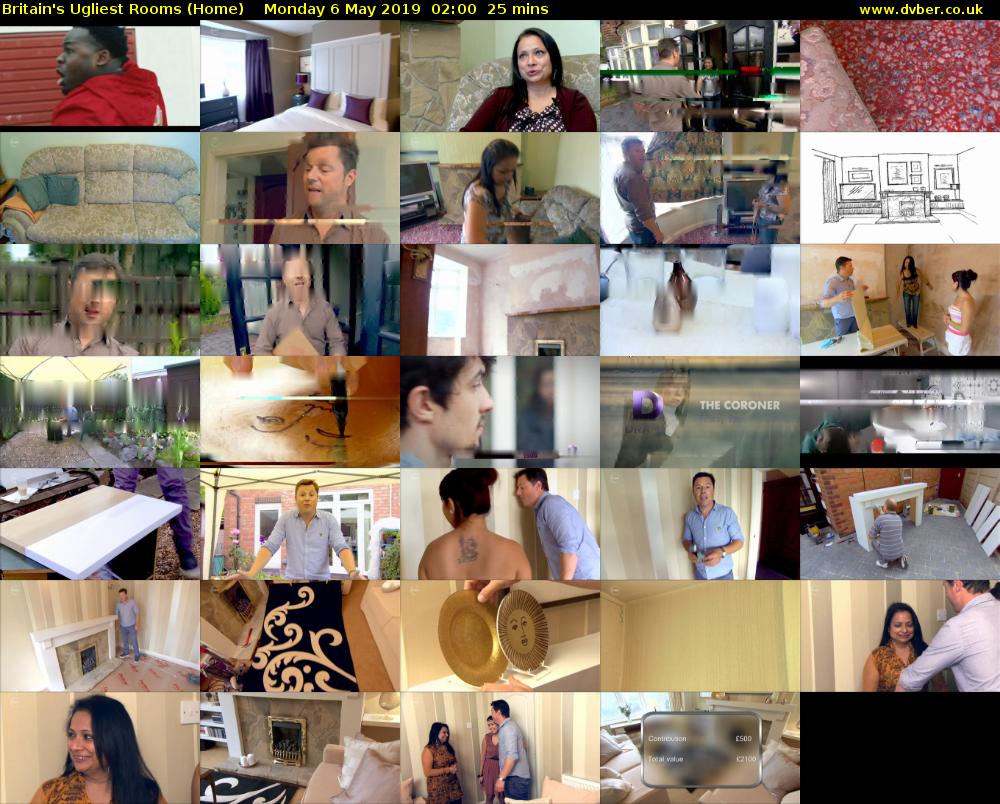 Britain's Ugliest Rooms (Home) Monday 6 May 2019 02:00 - 02:25