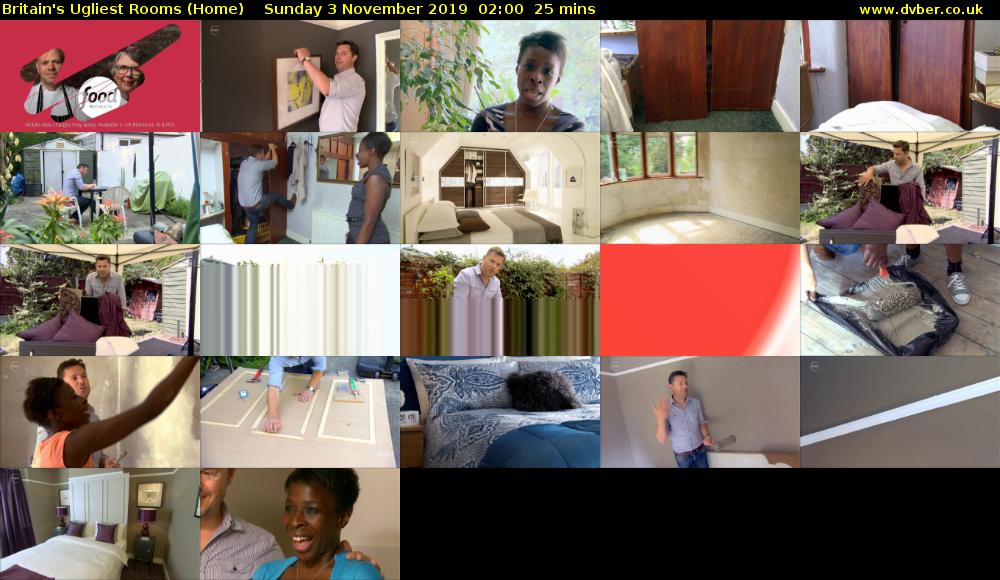 Britain's Ugliest Rooms (Home) Sunday 3 November 2019 02:00 - 02:25