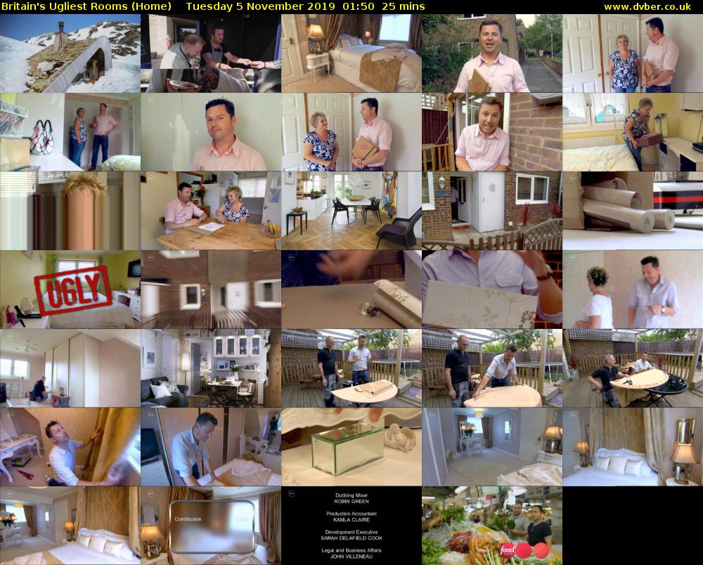 Britain's Ugliest Rooms (Home) Tuesday 5 November 2019 01:50 - 02:15