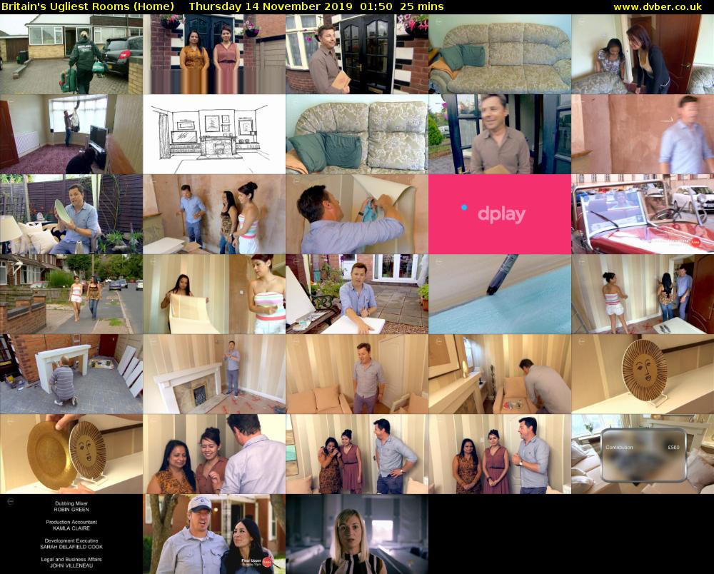 Britain's Ugliest Rooms (Home) Thursday 14 November 2019 01:50 - 02:15