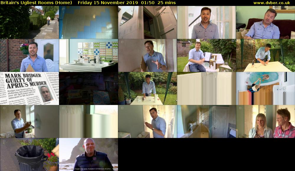Britain's Ugliest Rooms (Home) Friday 15 November 2019 01:50 - 02:15
