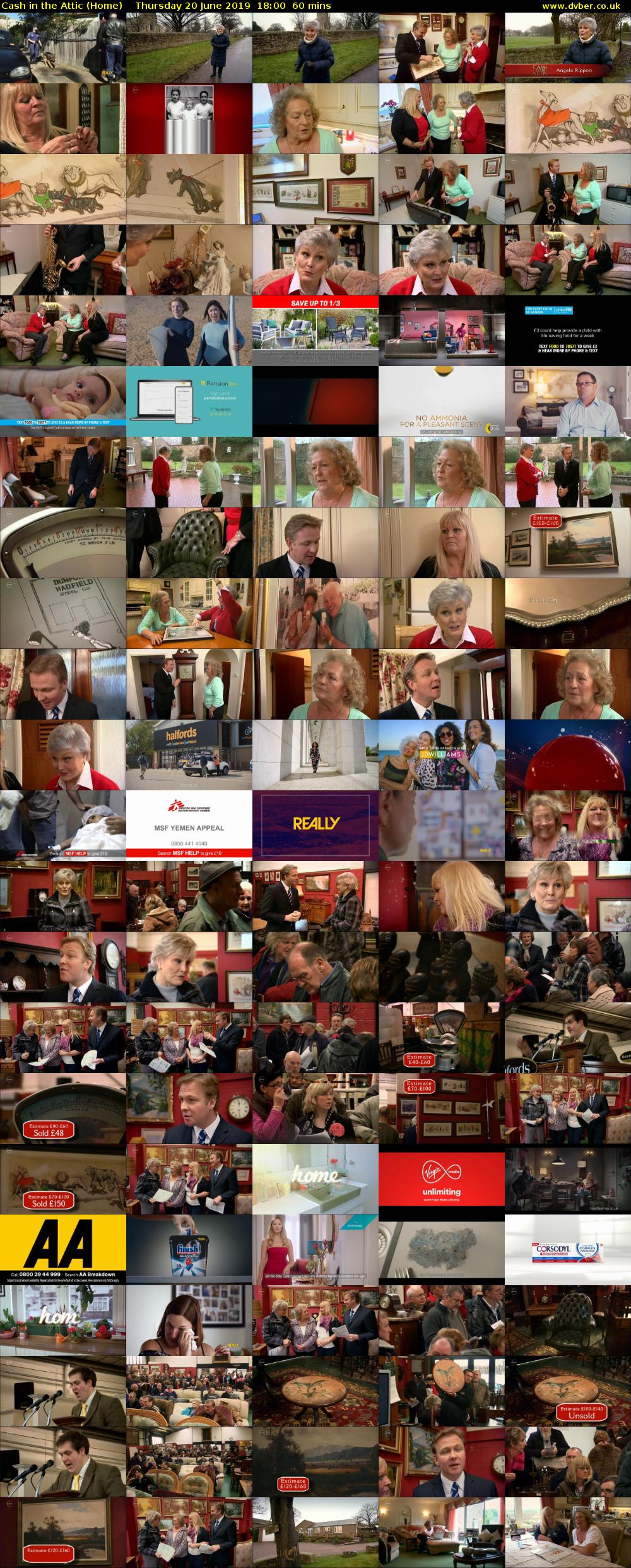 Cash in the Attic (Home) Thursday 20 June 2019 18:00 - 19:00