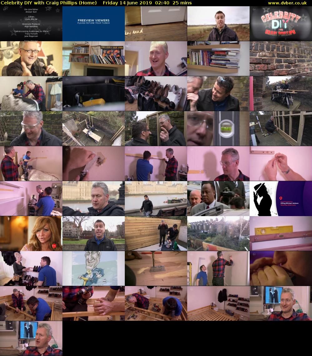 Celebrity DIY with Craig Phillips (Home) Friday 14 June 2019 02:40 - 03:05