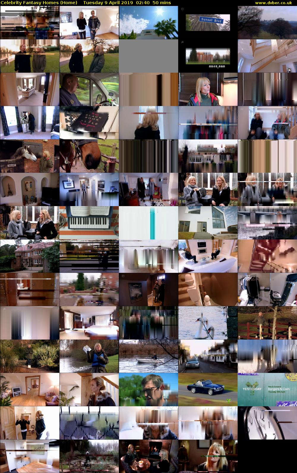 Celebrity Fantasy Homes (Home) Tuesday 9 April 2019 02:40 - 03:30