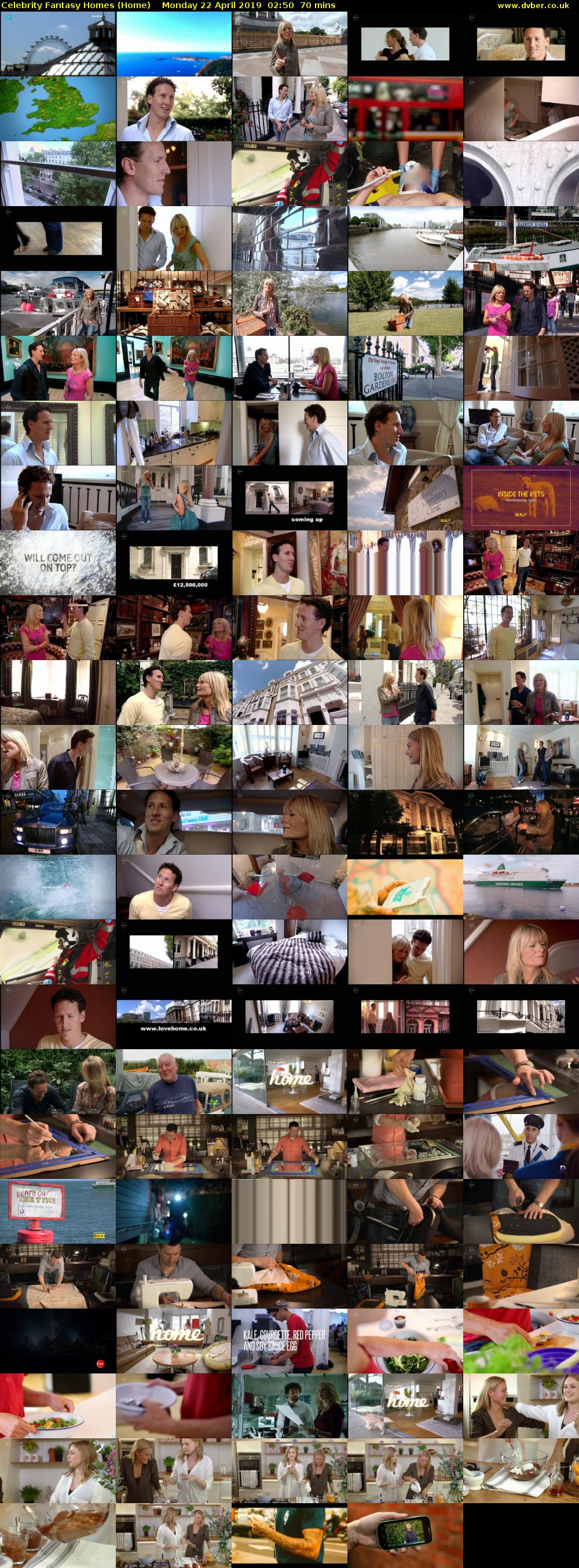 Celebrity Fantasy Homes (Home) Monday 22 April 2019 02:50 - 04:00