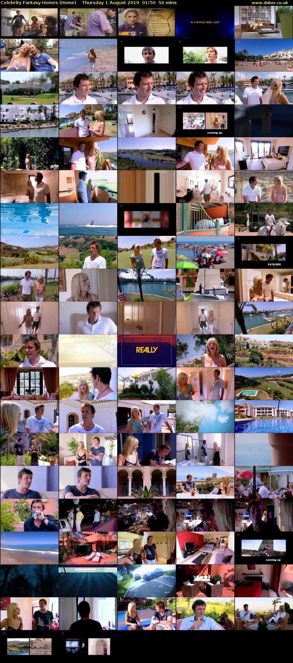 Celebrity Fantasy Homes (Home) Thursday 1 August 2019 01:50 - 02:40