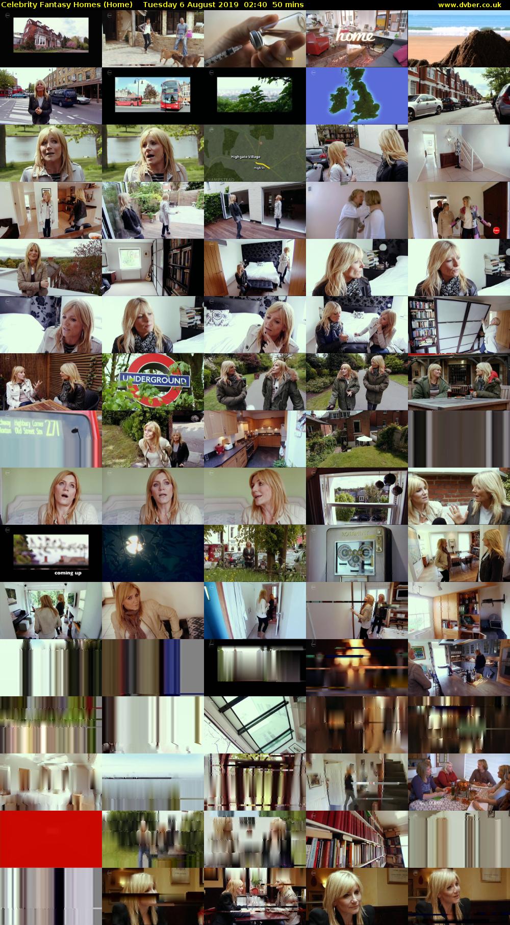 Celebrity Fantasy Homes (Home) Tuesday 6 August 2019 02:40 - 03:30