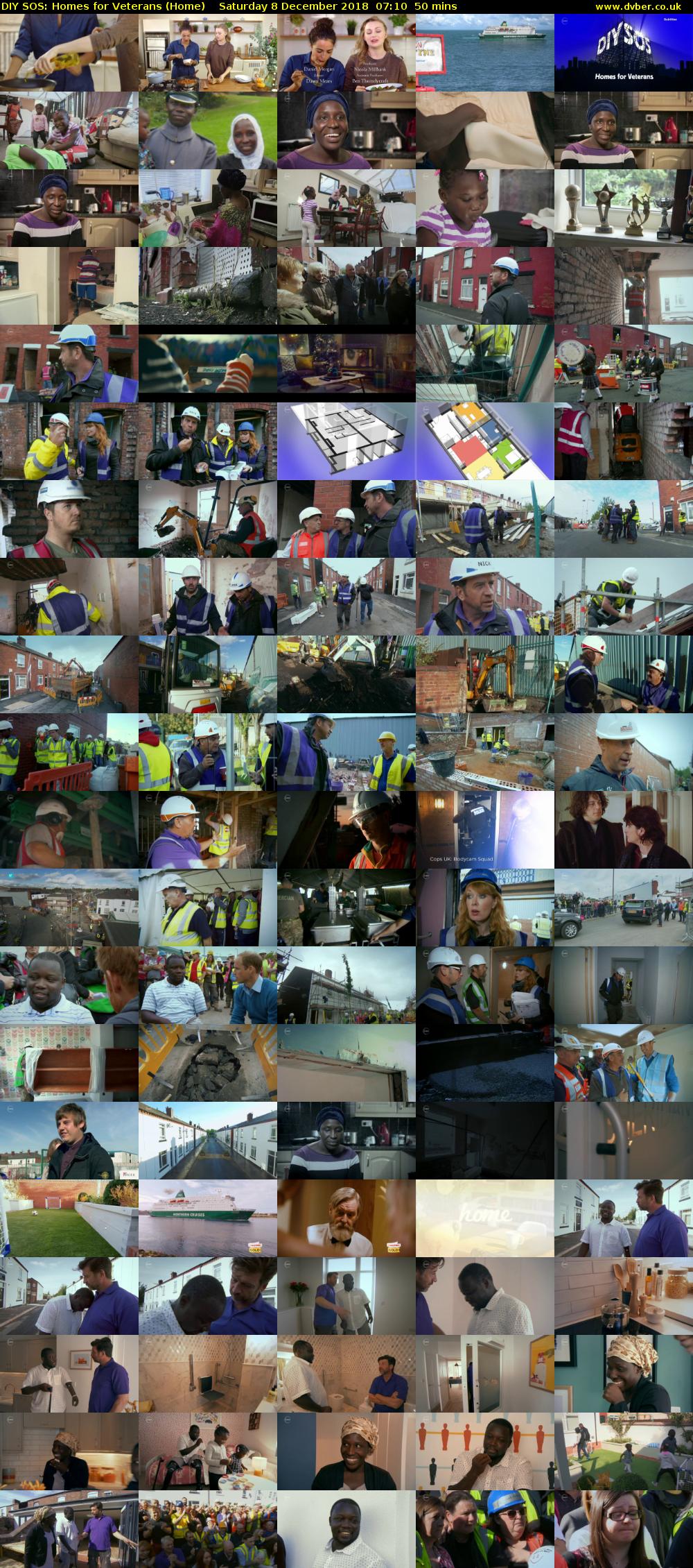 DIY SOS: Homes for Veterans (Home) Saturday 8 December 2018 07:10 - 08:00