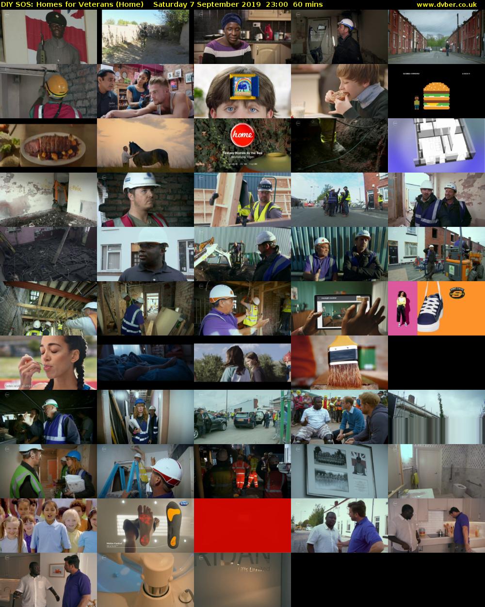 DIY SOS: Homes for Veterans (Home) Saturday 7 September 2019 23:00 - 00:00