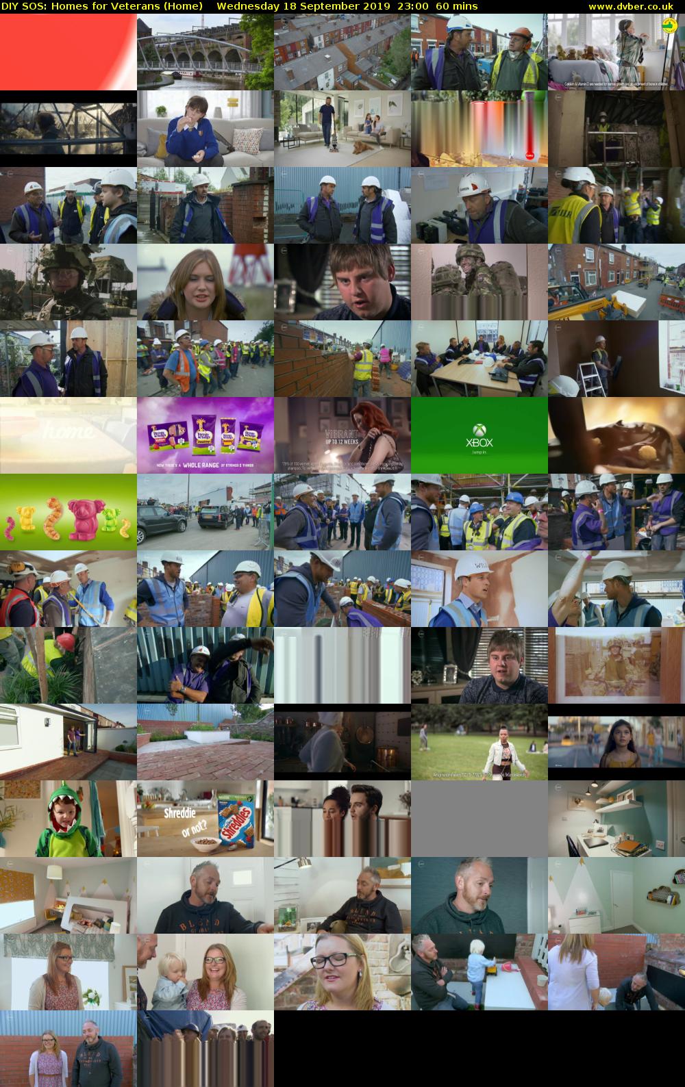 DIY SOS: Homes for Veterans (Home) Wednesday 18 September 2019 23:00 - 00:00