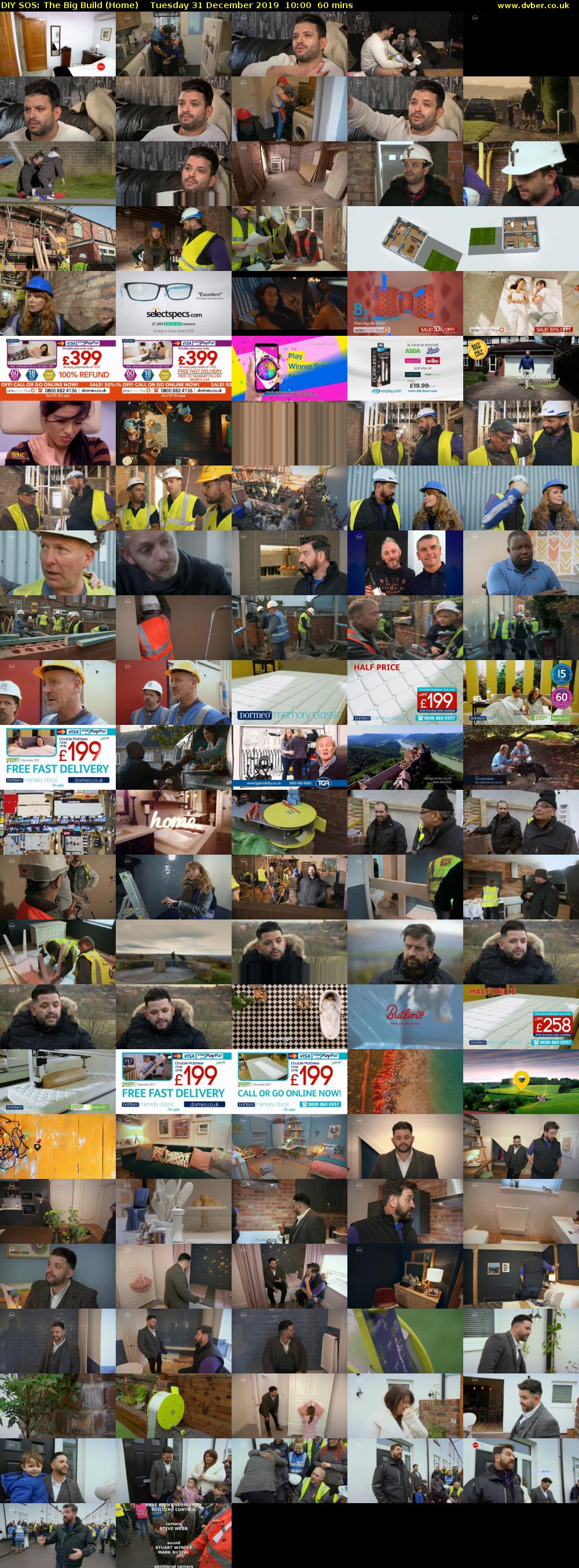 DIY SOS: The Big Build (Home) Tuesday 31 December 2019 10:00 - 11:00