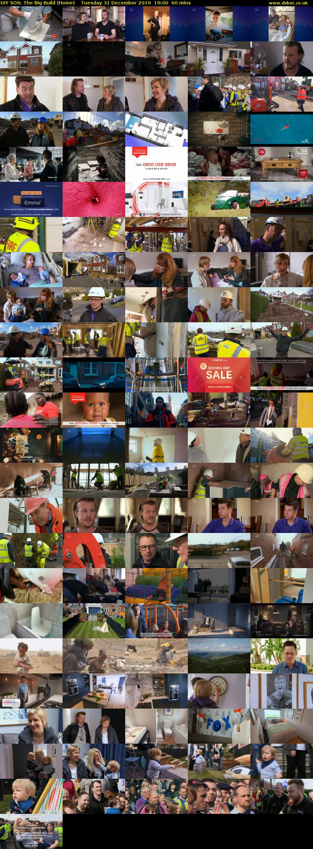 DIY SOS: The Big Build (Home) Tuesday 31 December 2019 19:00 - 20:00