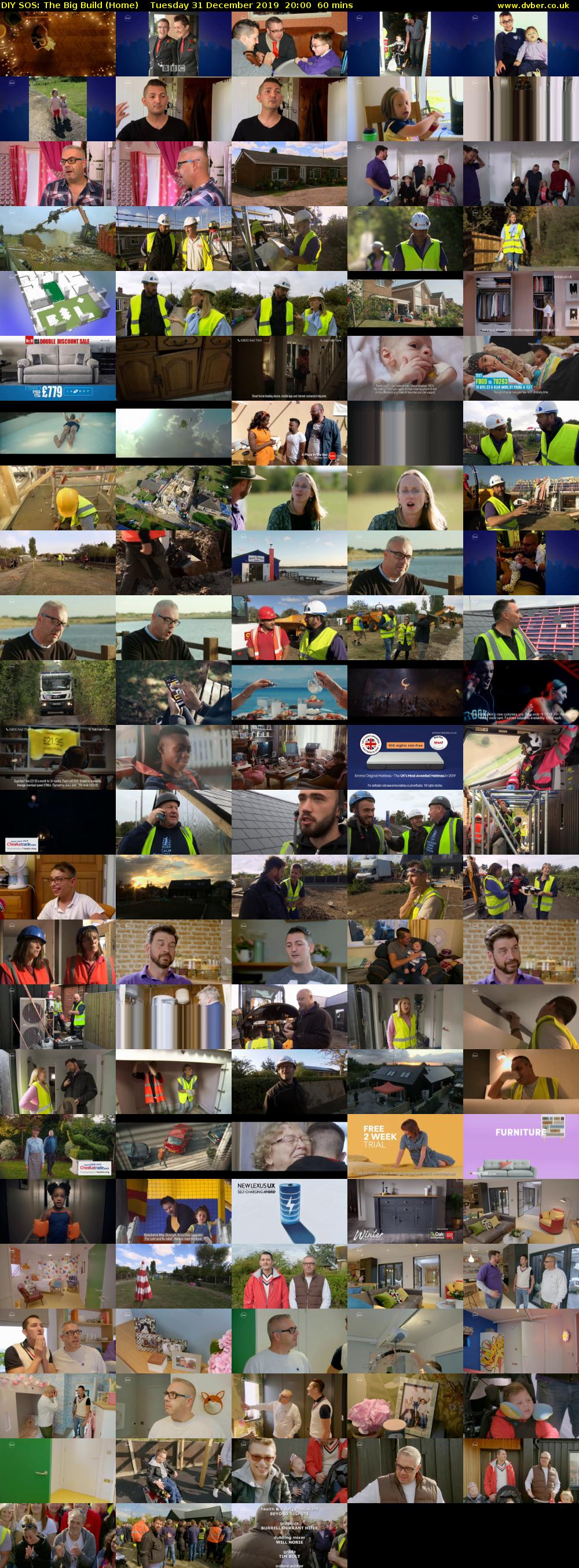 DIY SOS: The Big Build (Home) Tuesday 31 December 2019 20:00 - 21:00