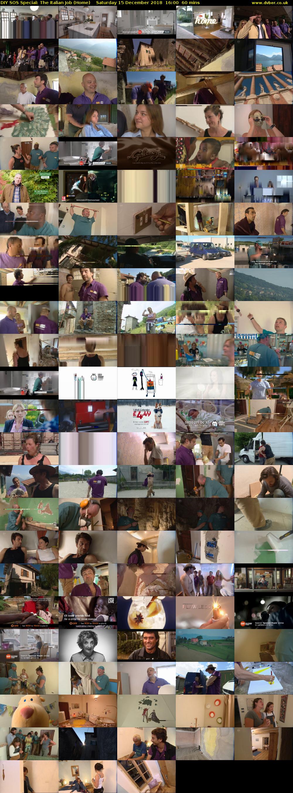 DIY SOS Special: The Italian Job (Home) Saturday 15 December 2018 16:00 - 17:00