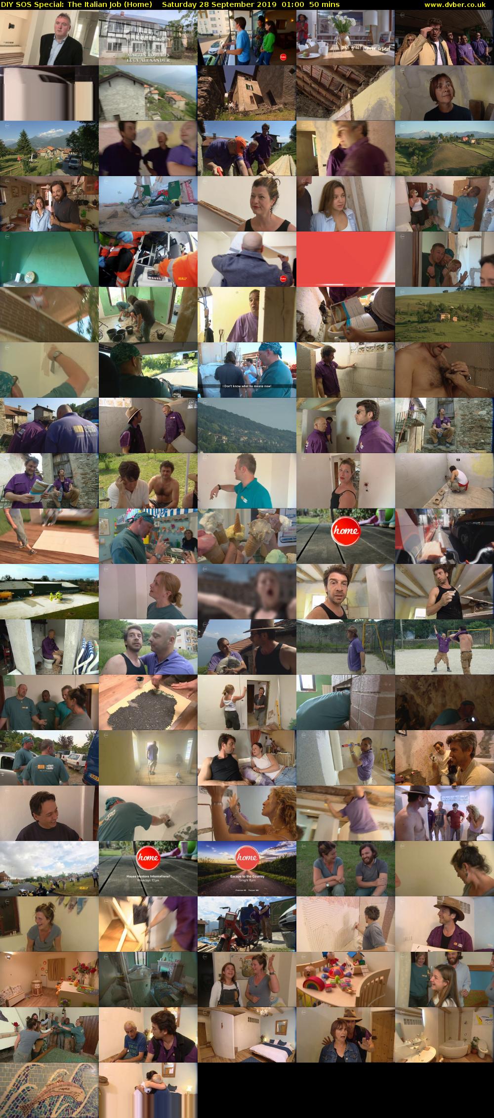 DIY SOS Special: The Italian Job (Home) Saturday 28 September 2019 01:00 - 01:50