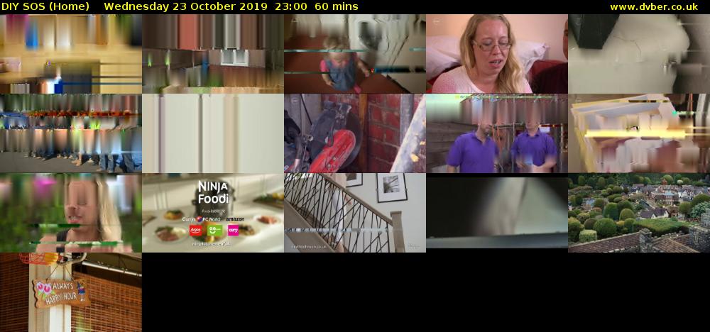DIY SOS (Home) Wednesday 23 October 2019 23:00 - 00:00