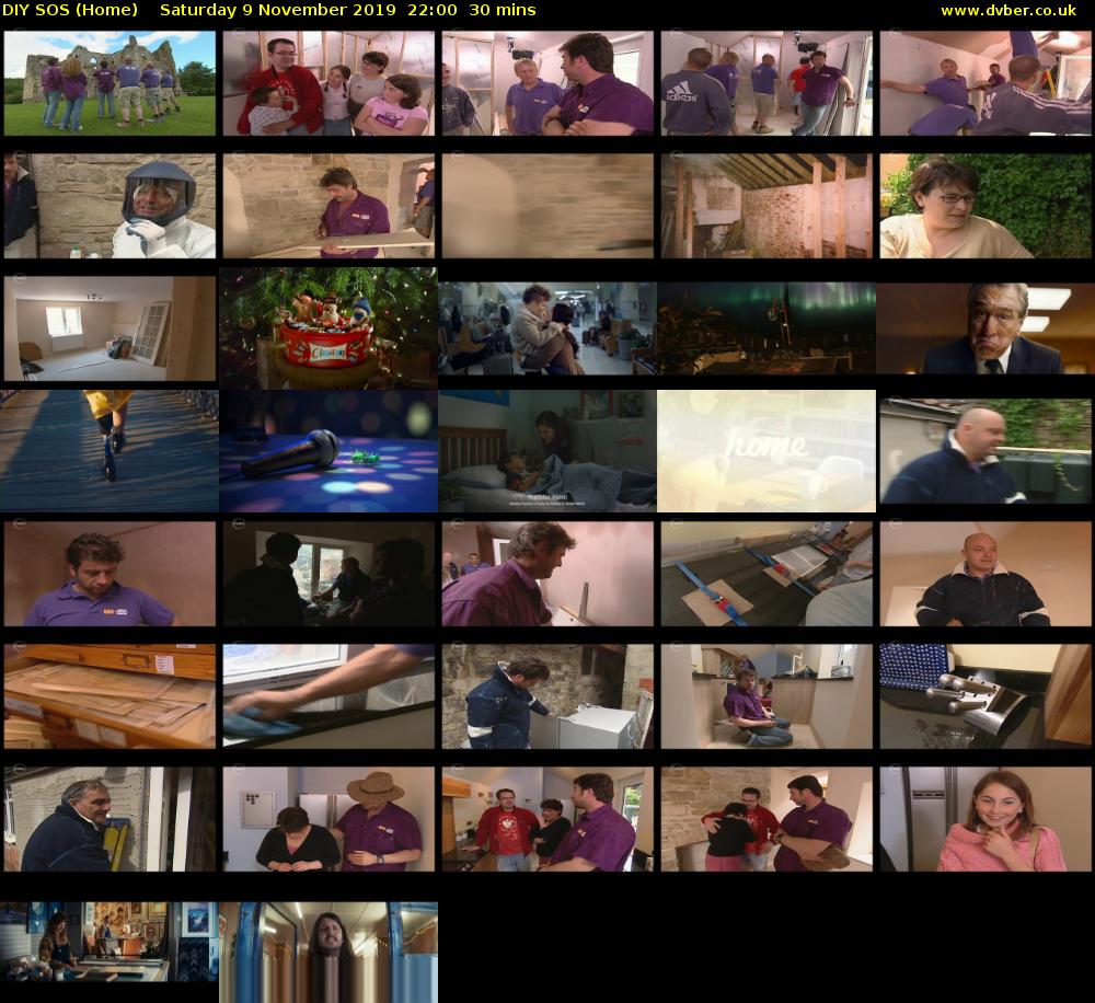 DIY SOS (Home) Saturday 9 November 2019 22:00 - 22:30