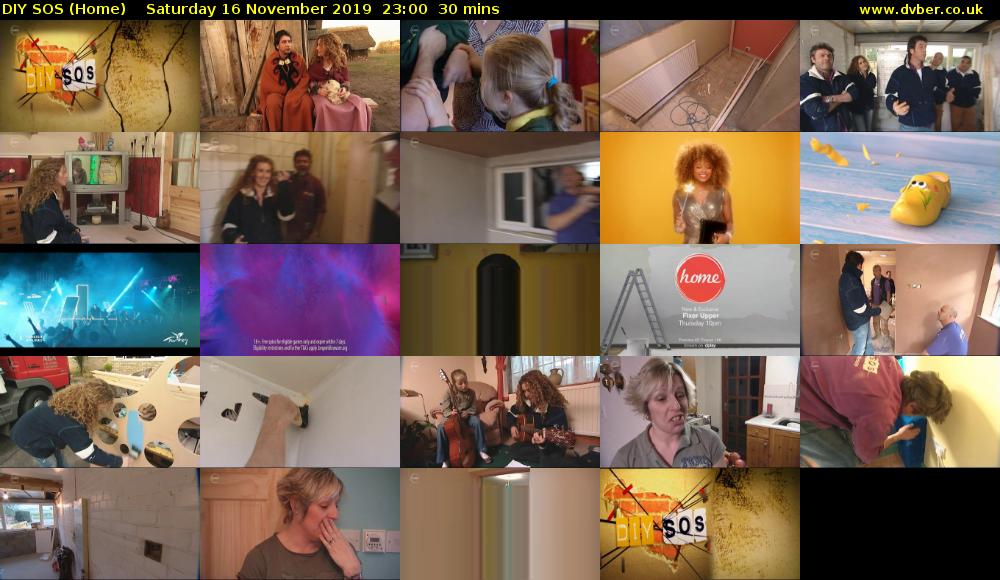 DIY SOS (Home) Saturday 16 November 2019 23:00 - 23:30