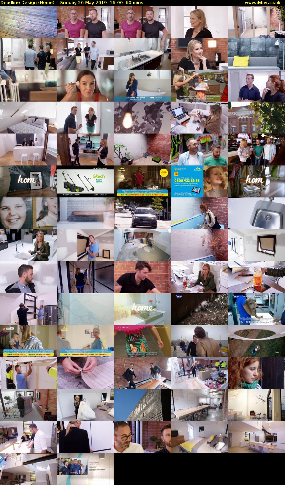 Deadline Design (Home) Sunday 26 May 2019 16:00 - 17:00