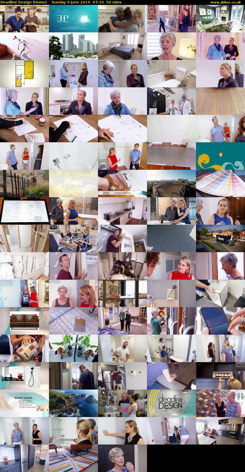 Deadline Design (Home) Sunday 9 June 2019 07:10 - 08:00