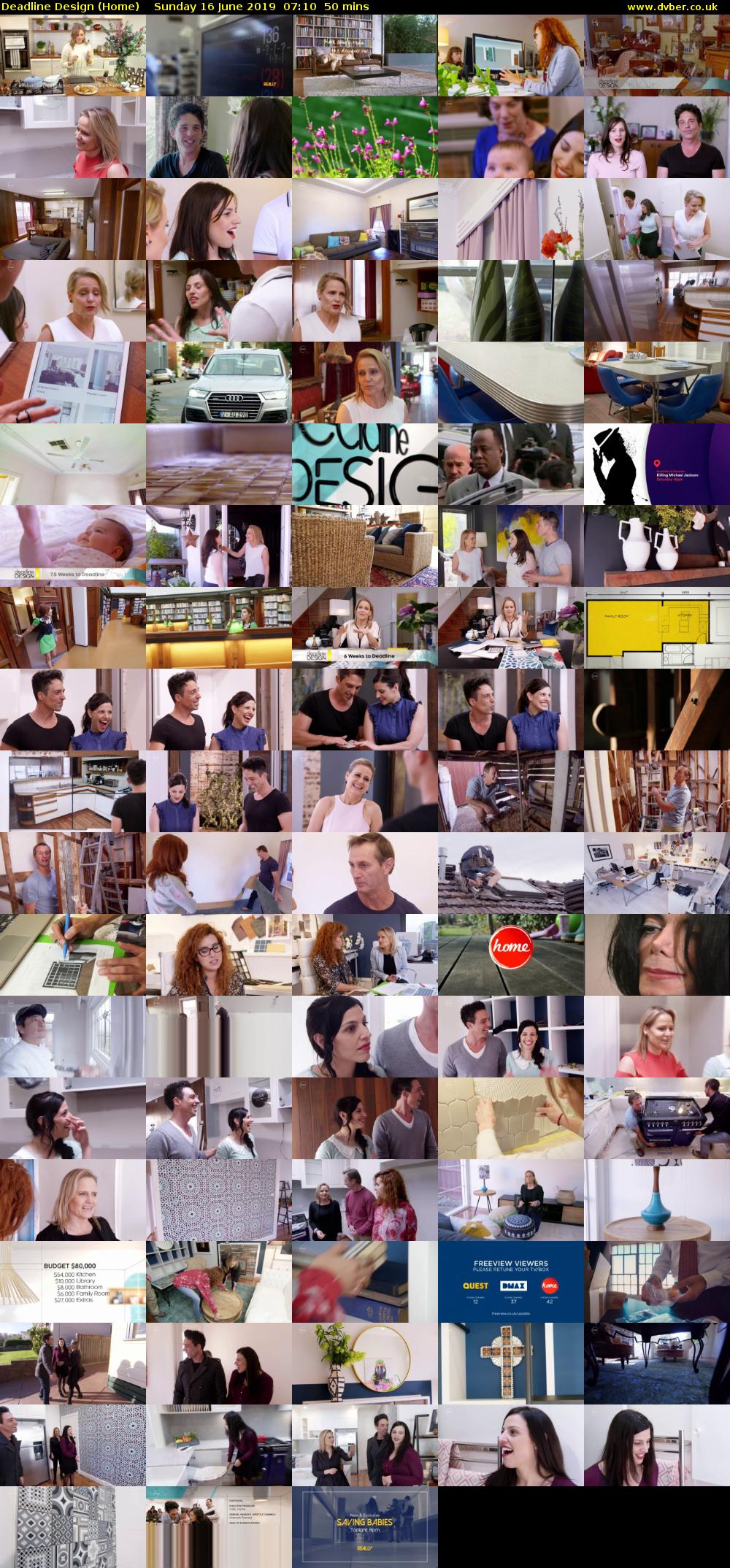 Deadline Design (Home) Sunday 16 June 2019 07:10 - 08:00