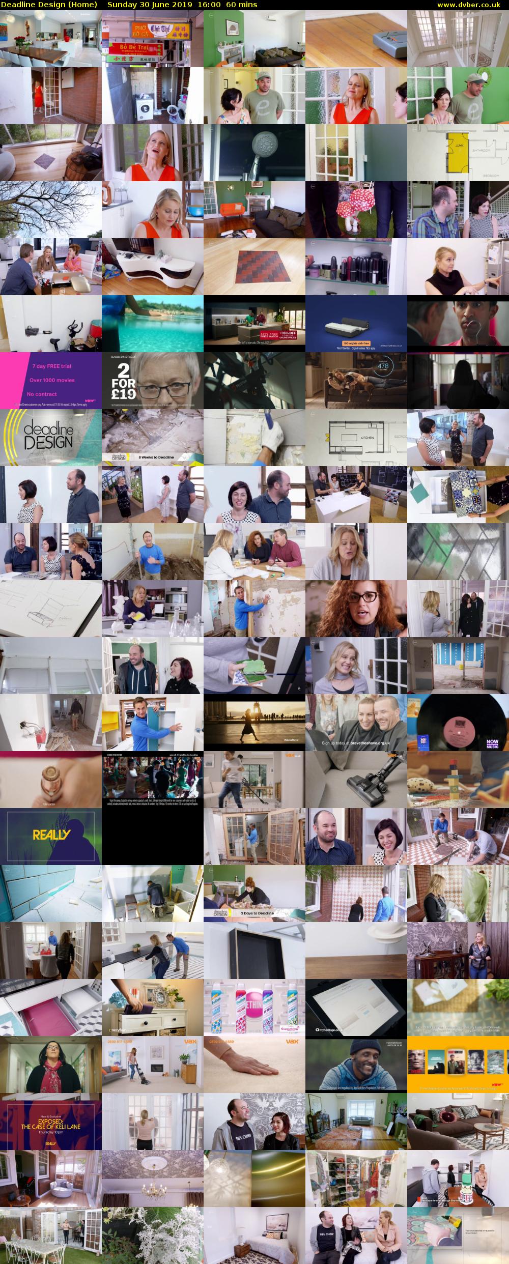 Deadline Design (Home) Sunday 30 June 2019 16:00 - 17:00