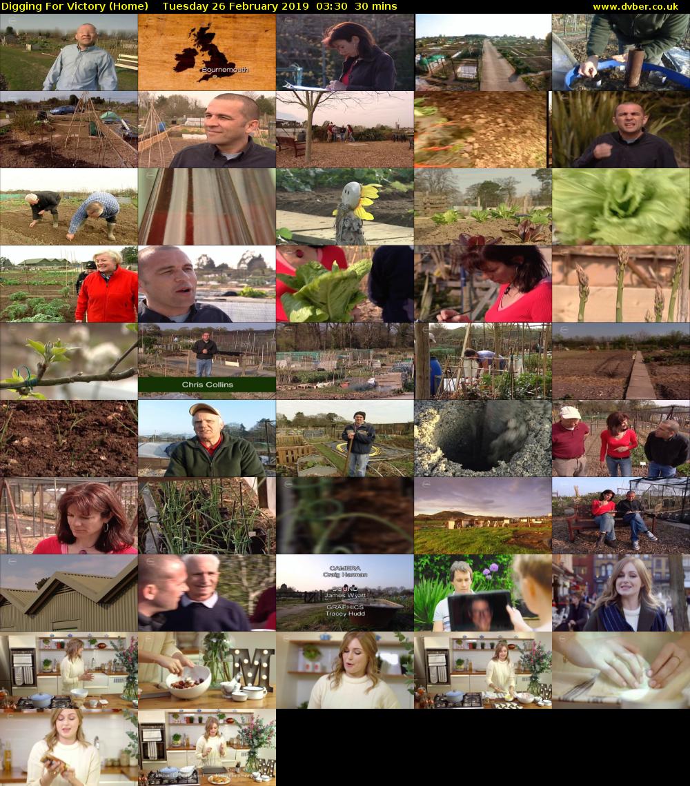 Digging For Victory (Home) Tuesday 26 February 2019 03:30 - 04:00