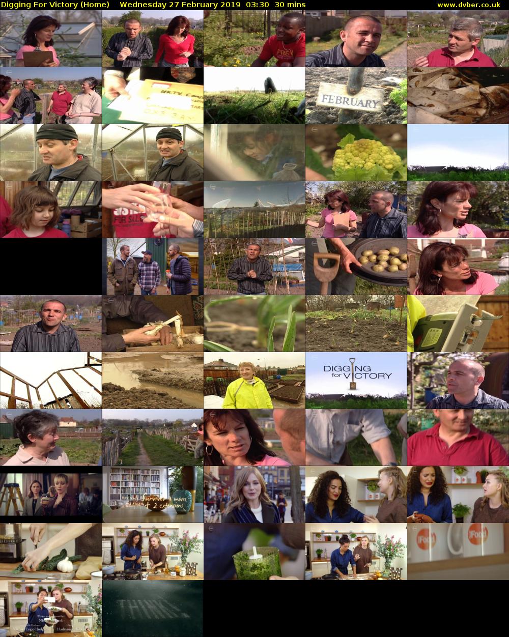 Digging For Victory (Home) Wednesday 27 February 2019 03:30 - 04:00