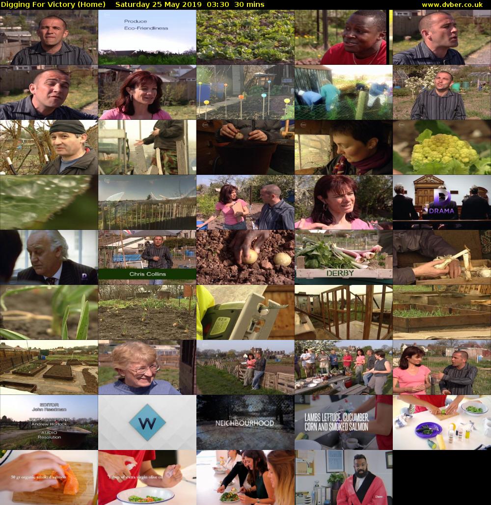 Digging For Victory (Home) Saturday 25 May 2019 03:30 - 04:00