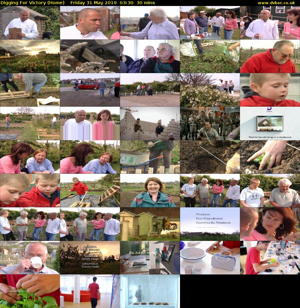 Digging For Victory (Home) Friday 31 May 2019 03:30 - 04:00