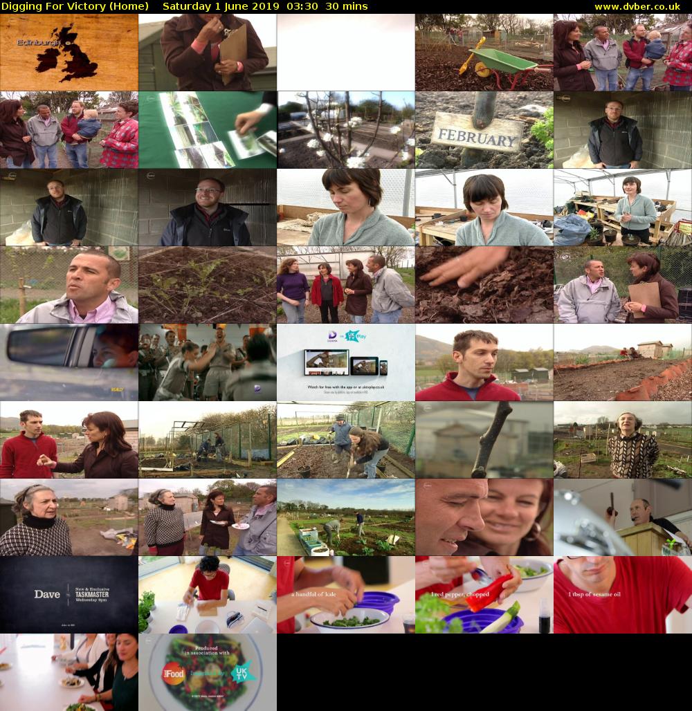 Digging For Victory (Home) Saturday 1 June 2019 03:30 - 04:00