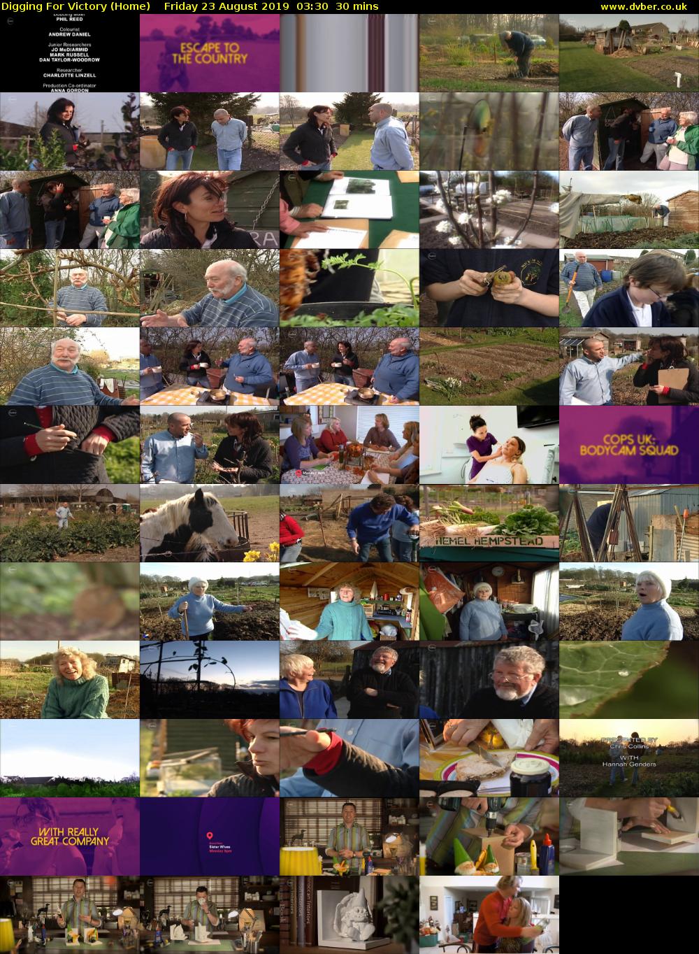 Digging For Victory (Home) Friday 23 August 2019 03:30 - 04:00