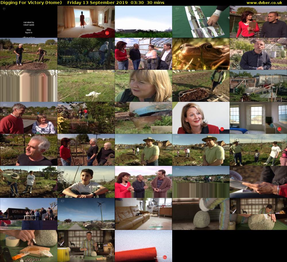 Digging For Victory (Home) Friday 13 September 2019 03:30 - 04:00