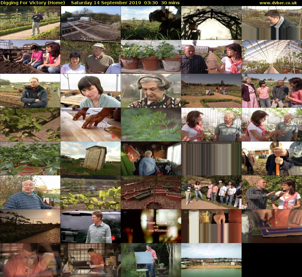 Digging For Victory (Home) Saturday 14 September 2019 03:30 - 04:00