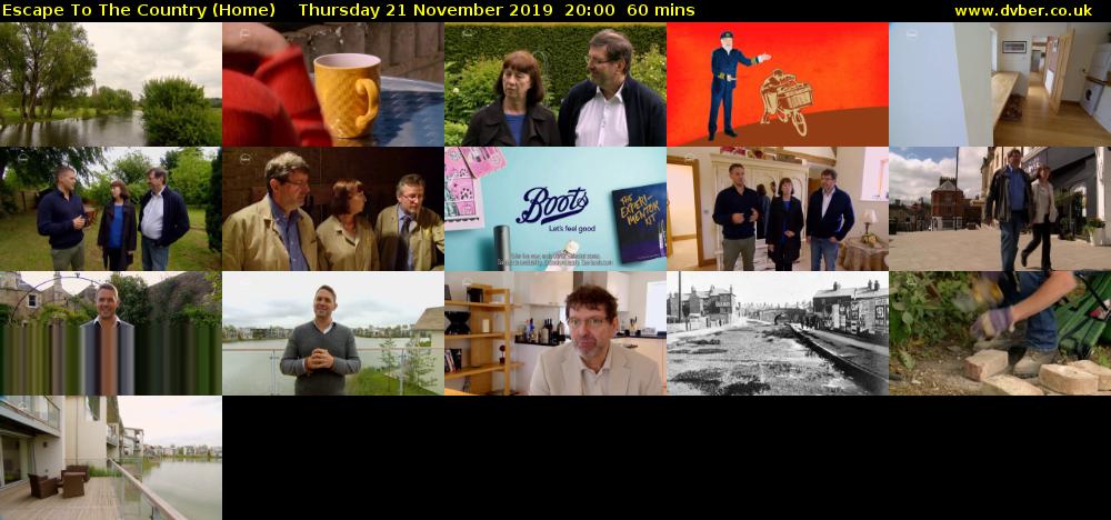 Escape to the Country (Home) Thursday 21 November 2019 20:00 - 21:00