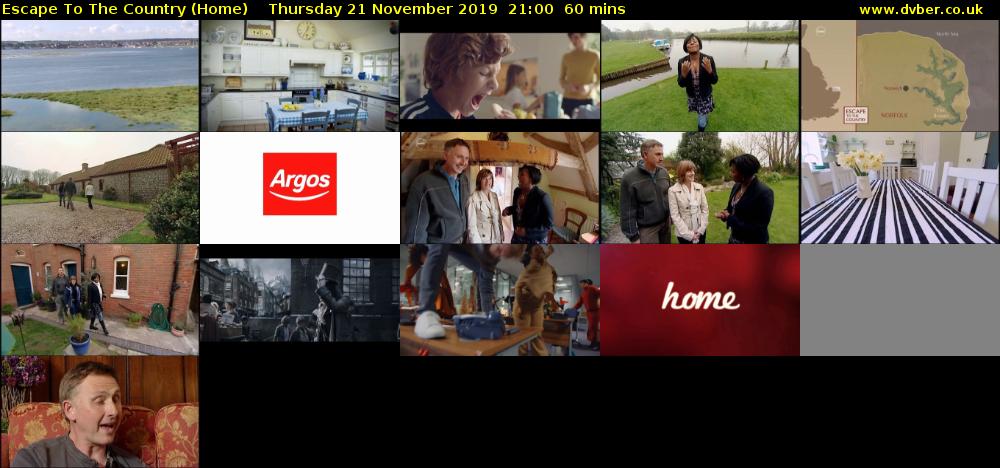 Escape to the Country (Home) Thursday 21 November 2019 21:00 - 22:00