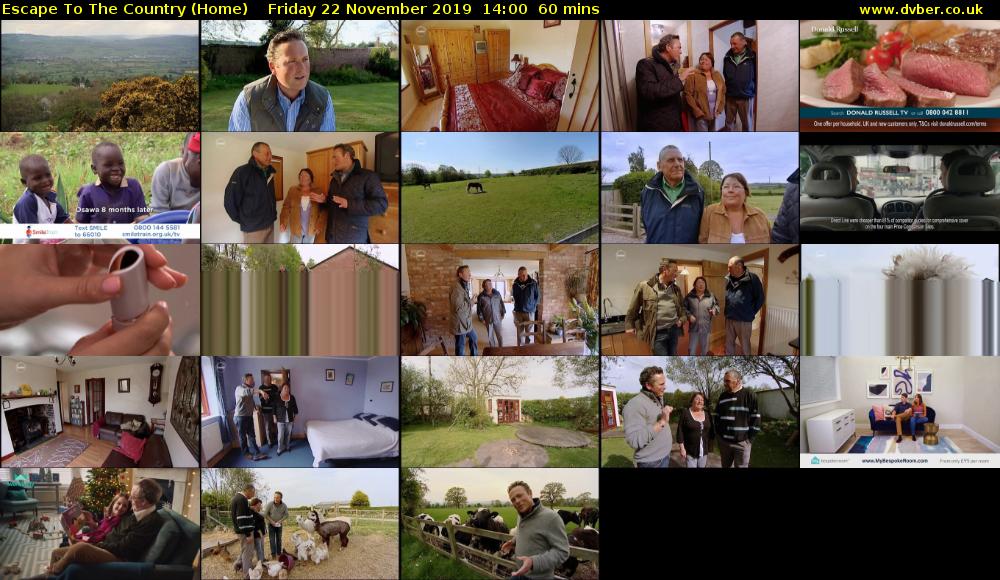 Escape to the Country (Home) Friday 22 November 2019 14:00 - 15:00