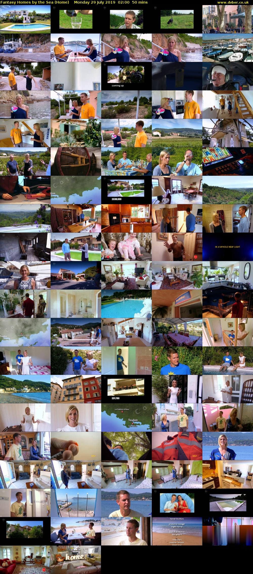 Fantasy Homes by the Sea (Home) Monday 29 July 2019 02:00 - 02:50