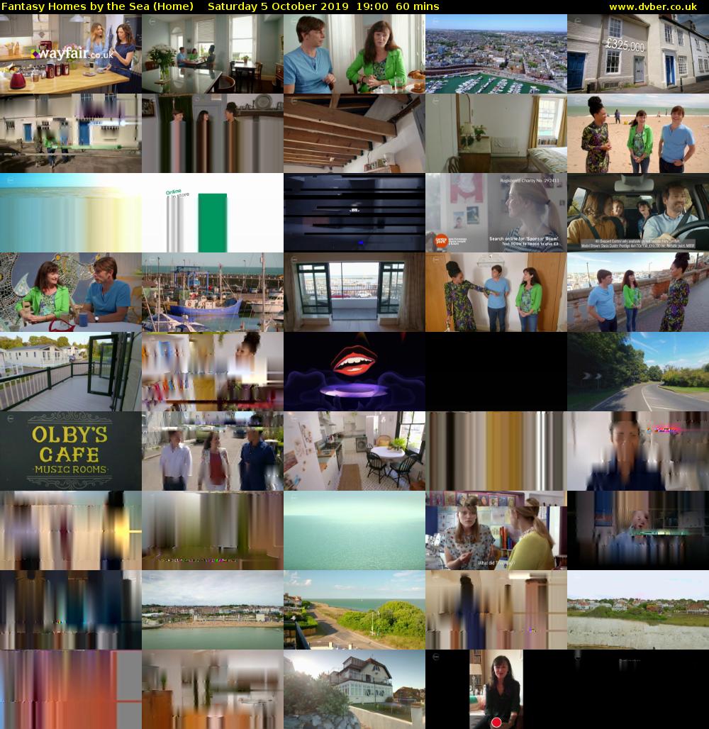 Fantasy Homes by the Sea (Home) Saturday 5 October 2019 19:00 - 20:00