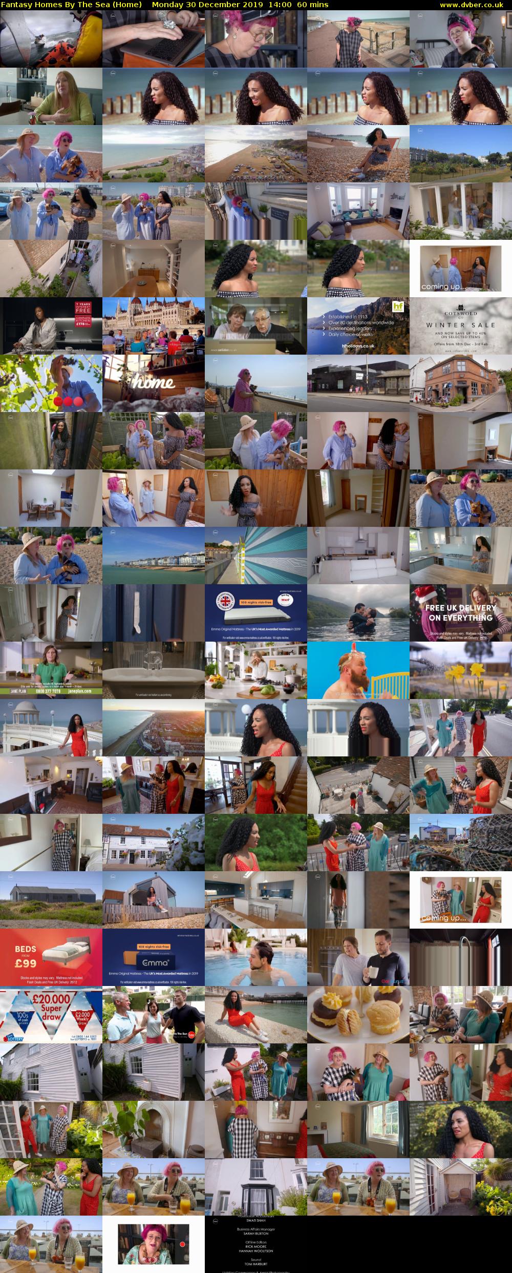 Fantasy Homes by the Sea (Home) Monday 30 December 2019 14:00 - 15:00