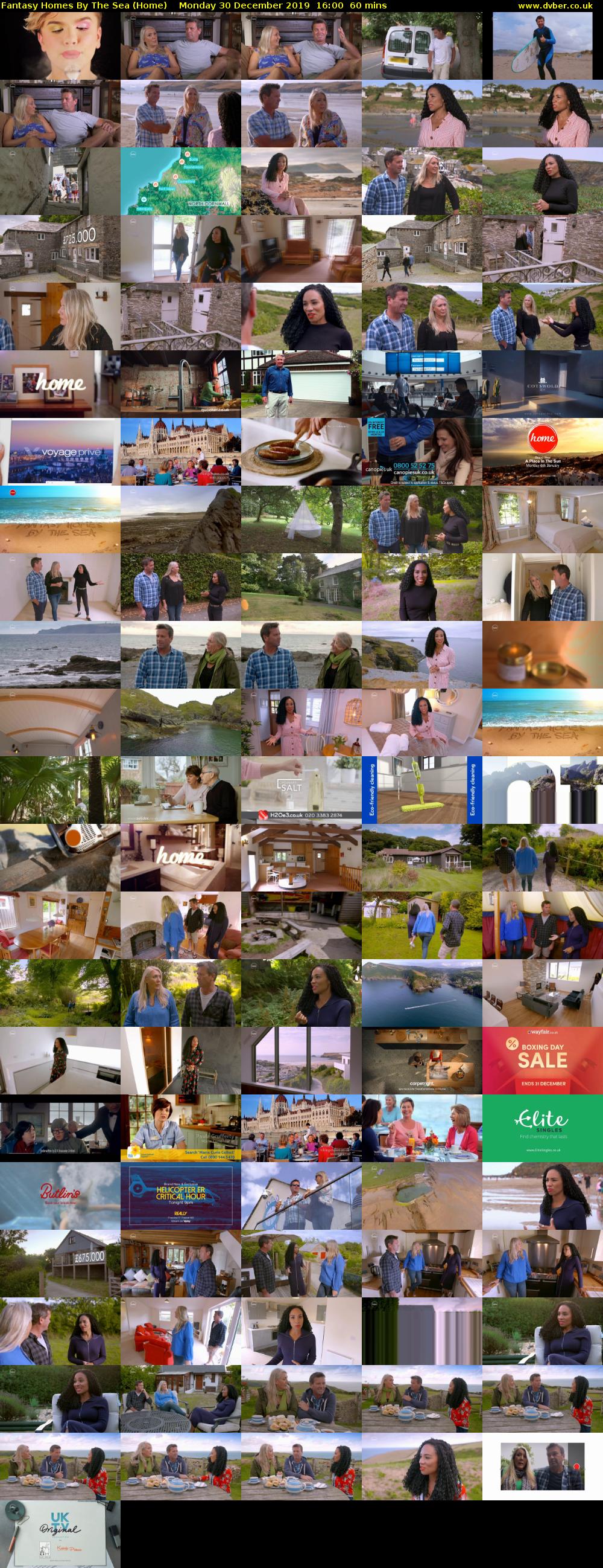 Fantasy Homes by the Sea (Home) Monday 30 December 2019 16:00 - 17:00