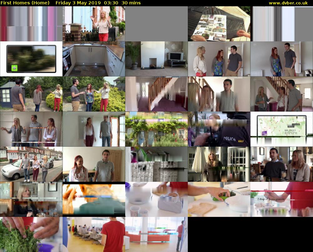First Homes (Home) Friday 3 May 2019 03:30 - 04:00